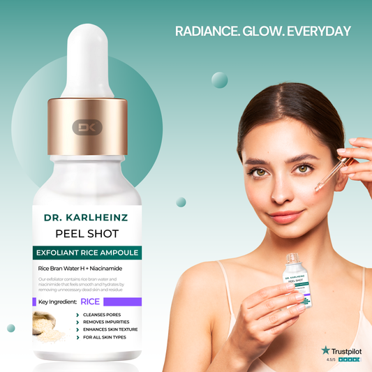 Dr. Karlheinz™ Exfoliant Glow Rice Ampoule for Radiant Skin & Deep Pore Care